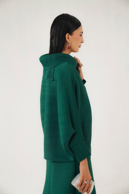 Emerald Cowl Set