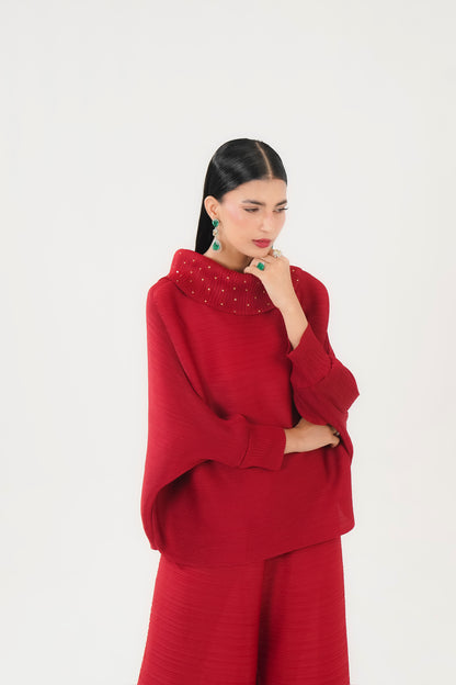 Ruby Cowl Set