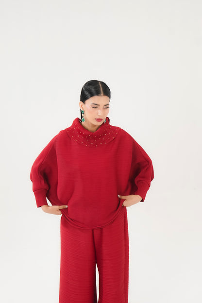 Ruby Cowl Set