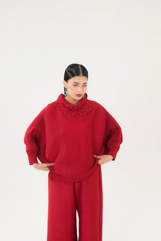 Ruby Cowl Set