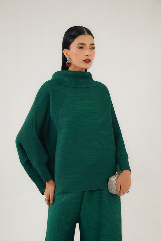 Emerald Cowl Set