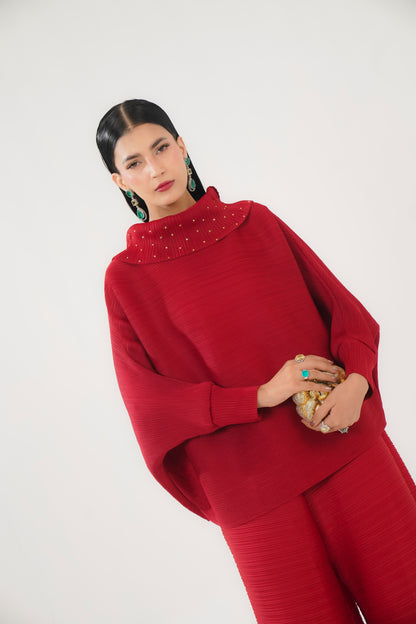 Ruby Cowl Set